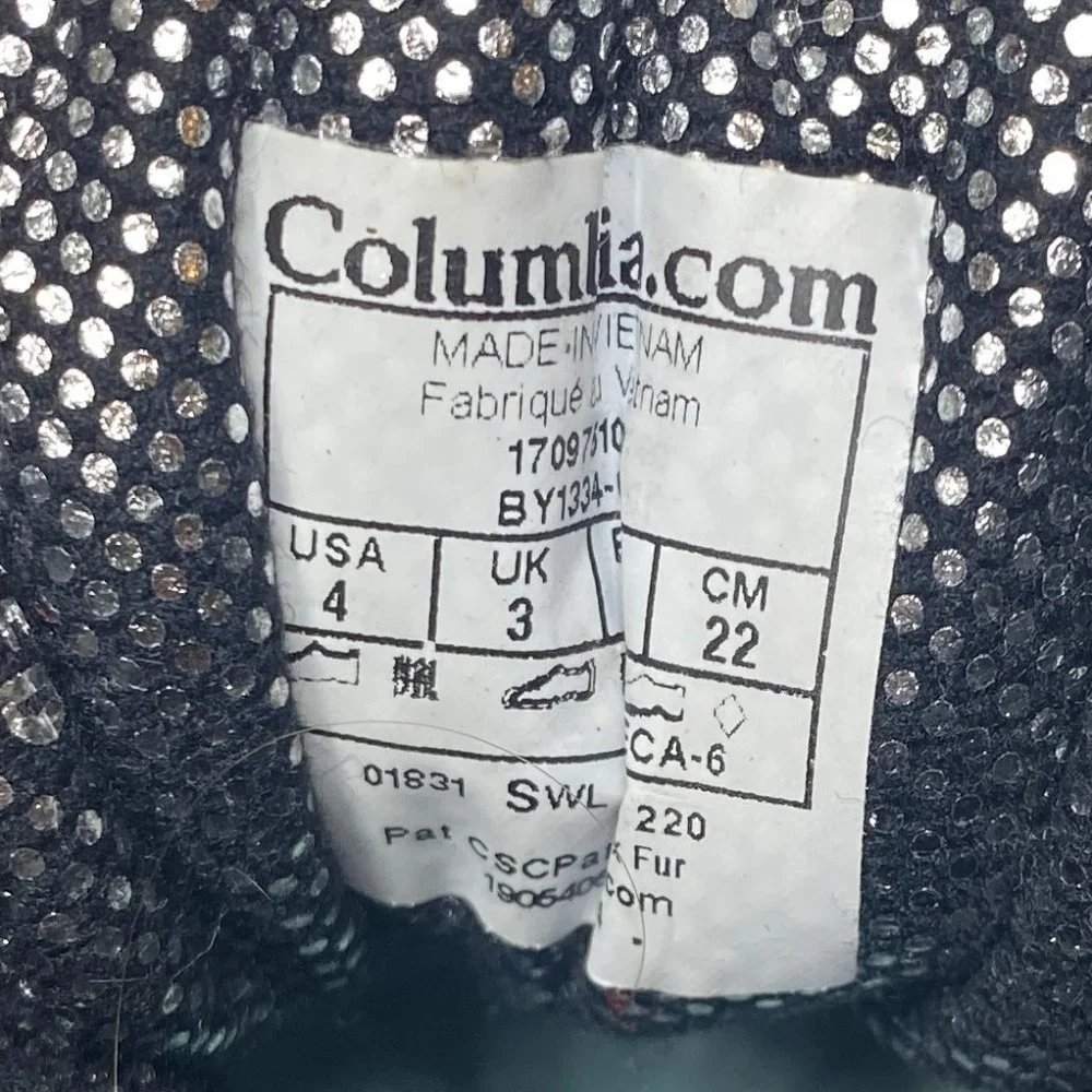 Columbia Youth size 4 Minx Shorty Omni heat waterproof-K snow boot in black/grey - Picture 15 of 15